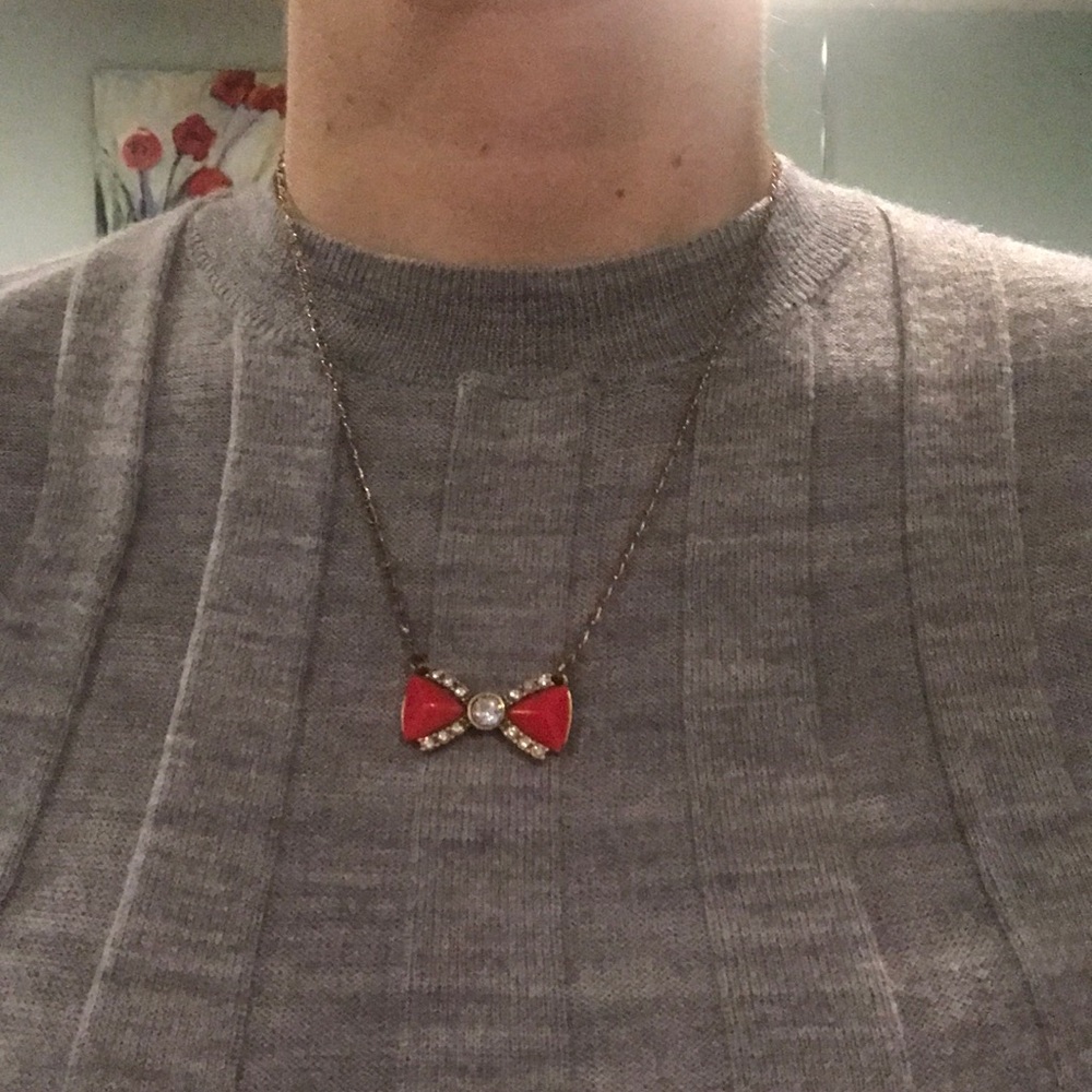 J. Crew Bow Necklace